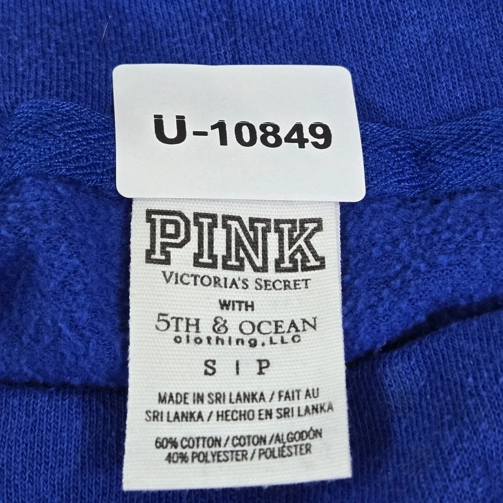 Fresno State Bulldogs Women Sweatshirt S Blue PINK Victoria's Secret Fleece Logo